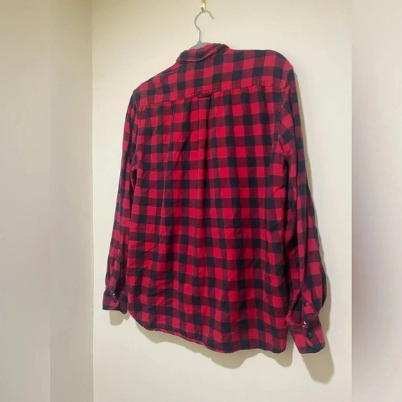 On The Road Black 100% Cotten Black and Red Flannel men’s Shirt size medium - Picture 12 of 12